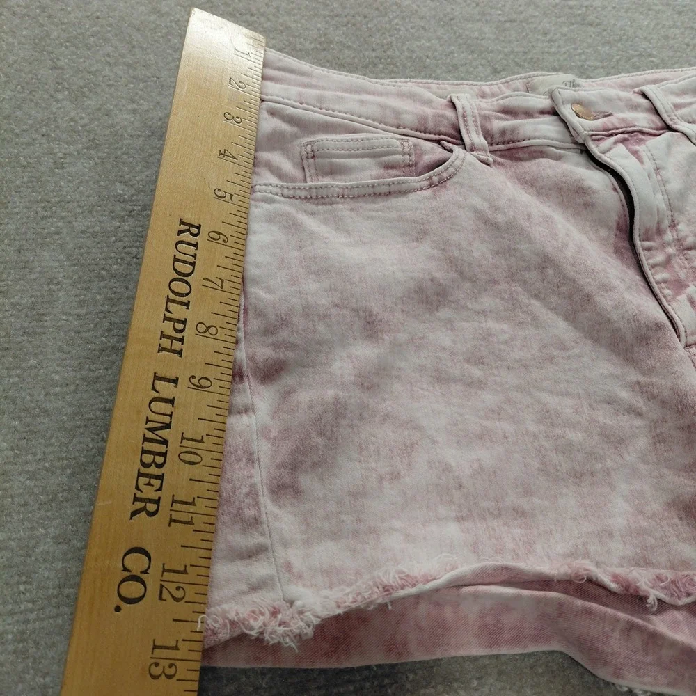 Universal Thread Sz 10/30 High Rise Mom Shorts Pink Acid Wash Grunge Punk Beach‎